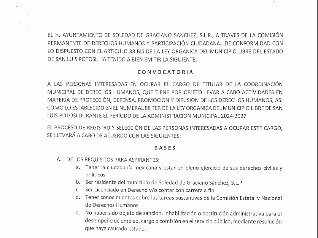 COORDINACIÓN MUNICIPAL DE DERECHOS HUMANOS