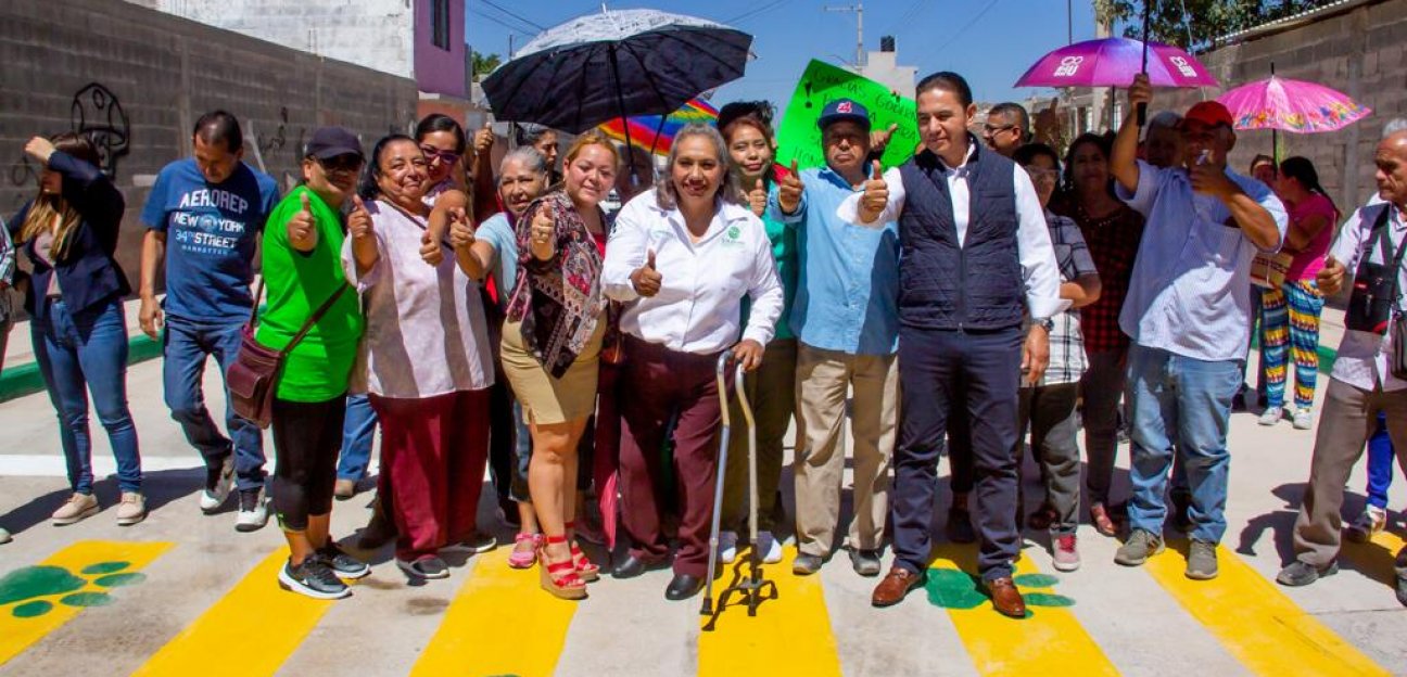Colonia Rivas Guillén Cuarto Plano estrena cinco calles, alcaldesa Leonor Noyola encabeza inauguración