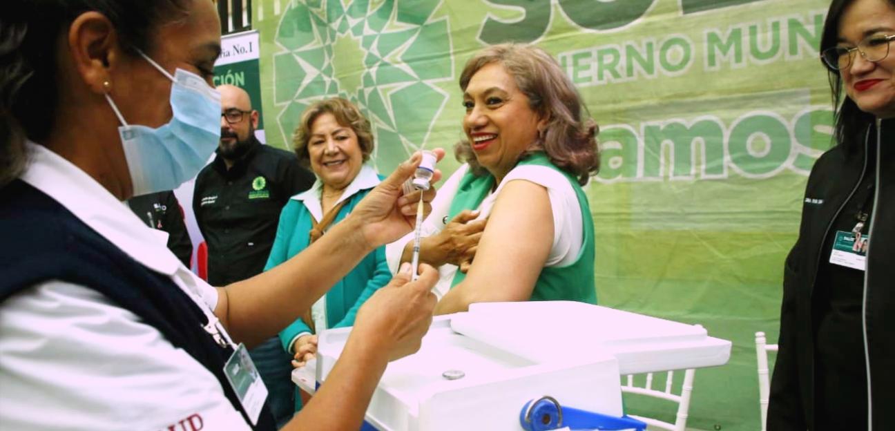 Arranca en Soledad de G.S., jornada de vacunación contra la influenza
