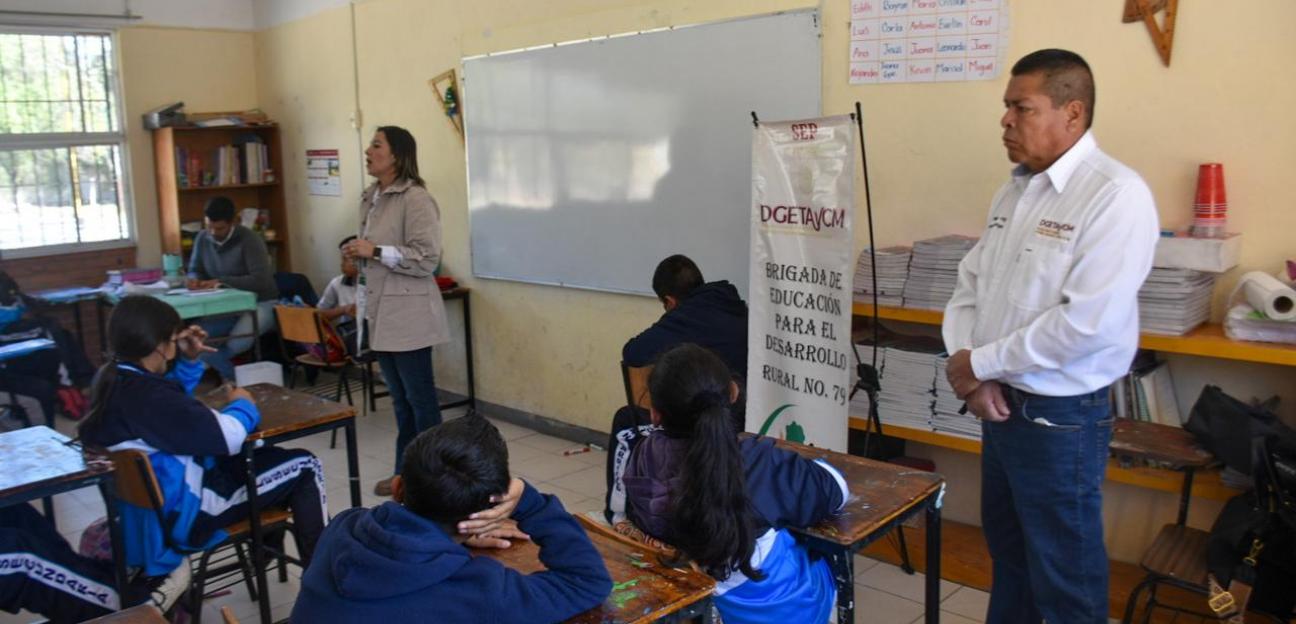 En pro de entornos de paz, Escuela Segura llega a escuela de Fracción Rivera, en Soledad de G.S.