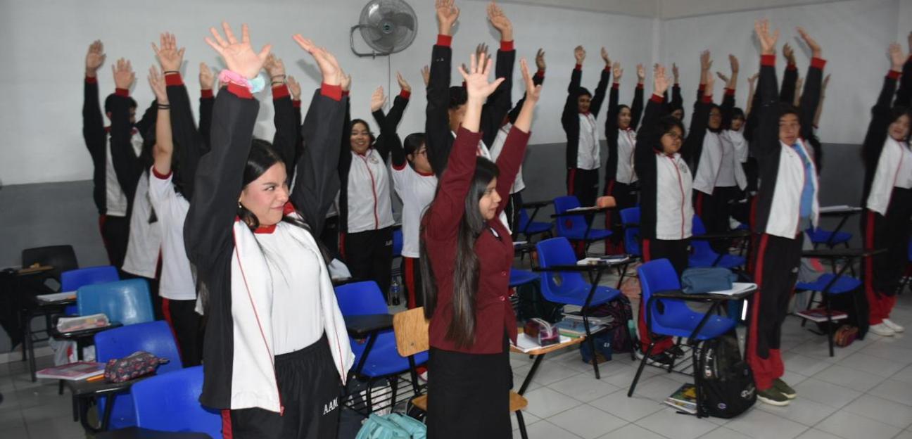 Comunidad escolar Ateneo Alianza Mexicana se suma a Escuela Segura en Soledad de G.S.