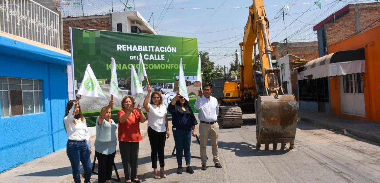 Más progreso con inicio de pavimentación de calle en San Antonio, en Soledad