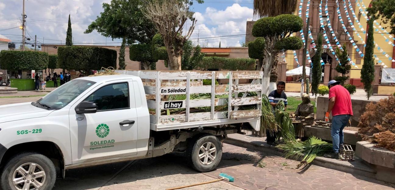 Inició en Soledad de G.S., refuerzo de operativo de limpieza para festejos patrios 