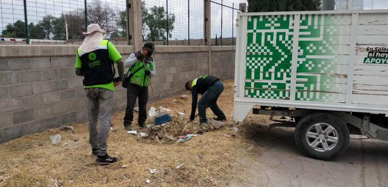 Municipio de Soledad favorece imagen urbana en Circuito Potosí con jornadas de limpieza 