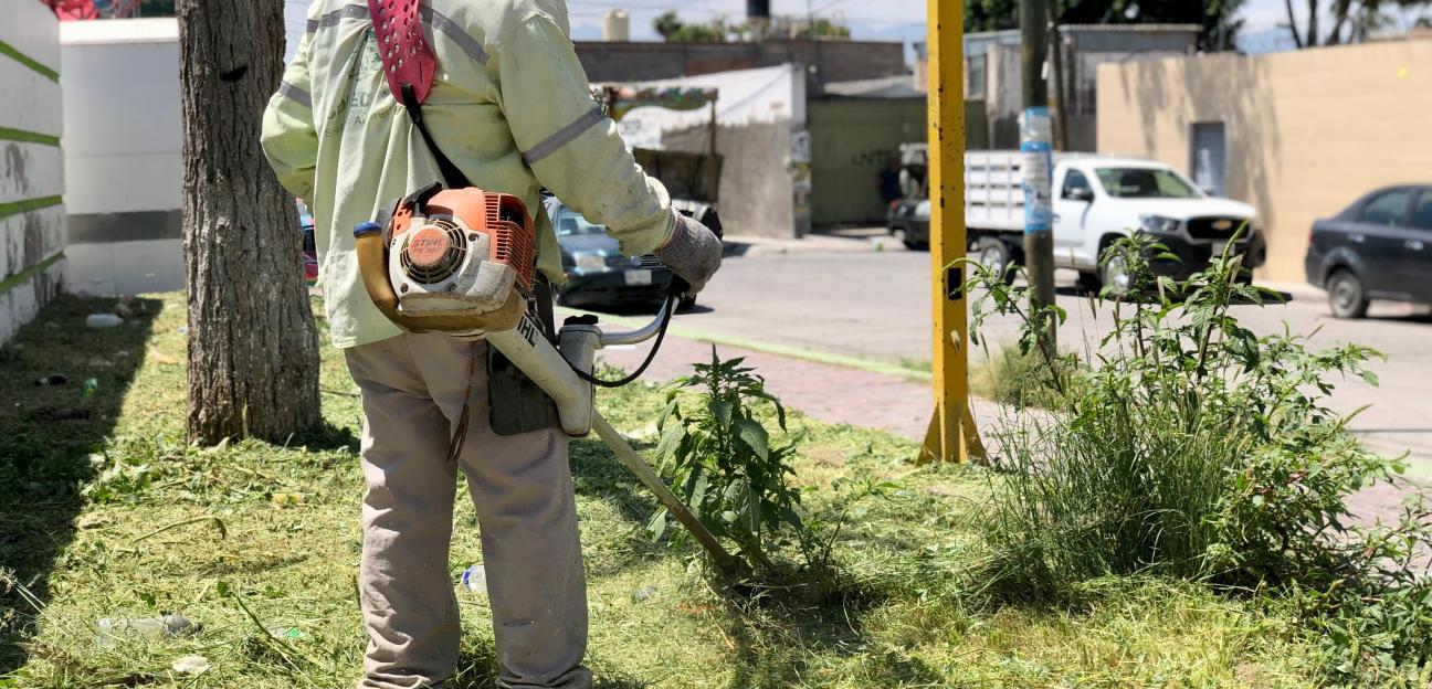 Servicios Municipales de Soledad realiza limpieza de áreas públicas en favor de la imagen urbana