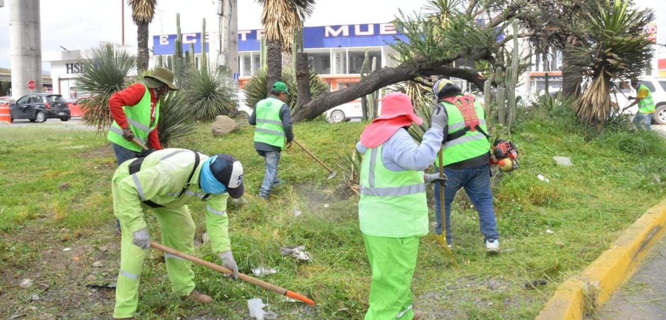 Ayuntamiento de Soledad arranca limpieza integral de vialidades principales