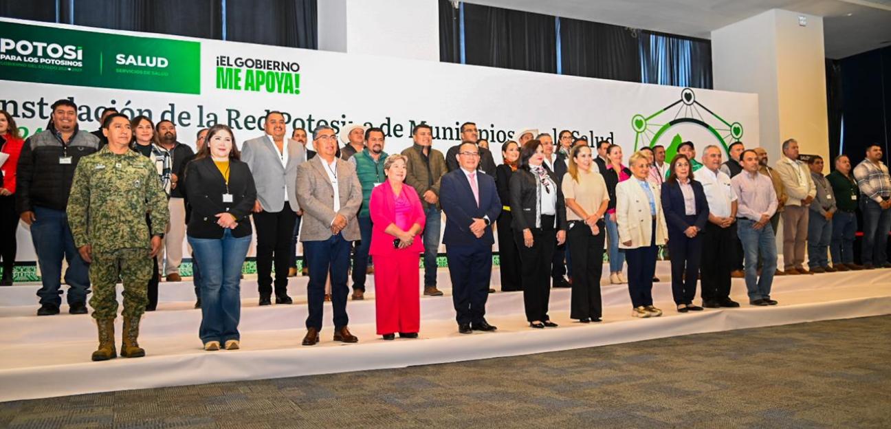 Juan Manuel Navarro toma protesta como integrante de Mesa Directiva de Red Potosina de municipios por la Salud