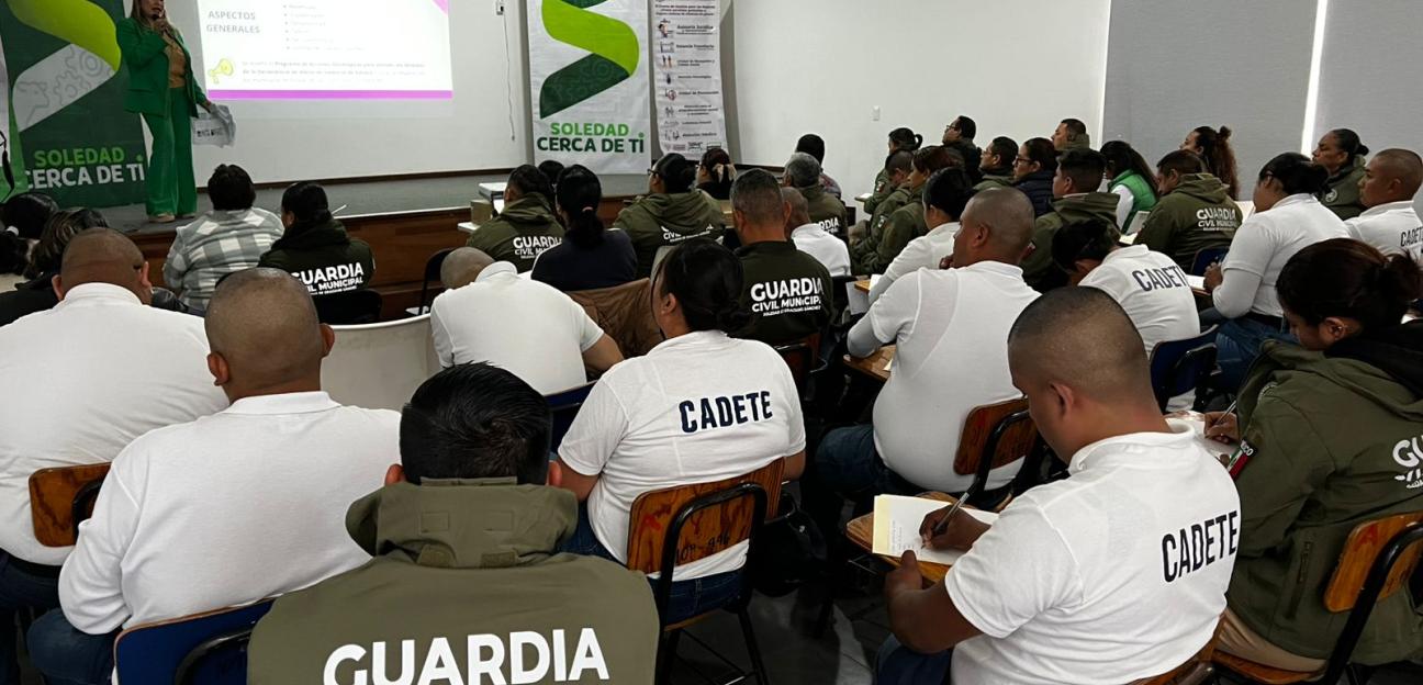 Municipio de Soledad garantiza la profesionalización y buen desempeño de elementos de la Guardia Civil